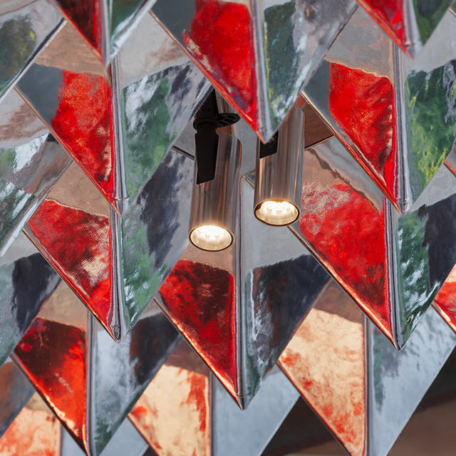 Image of the custom spotlights made especially for this project