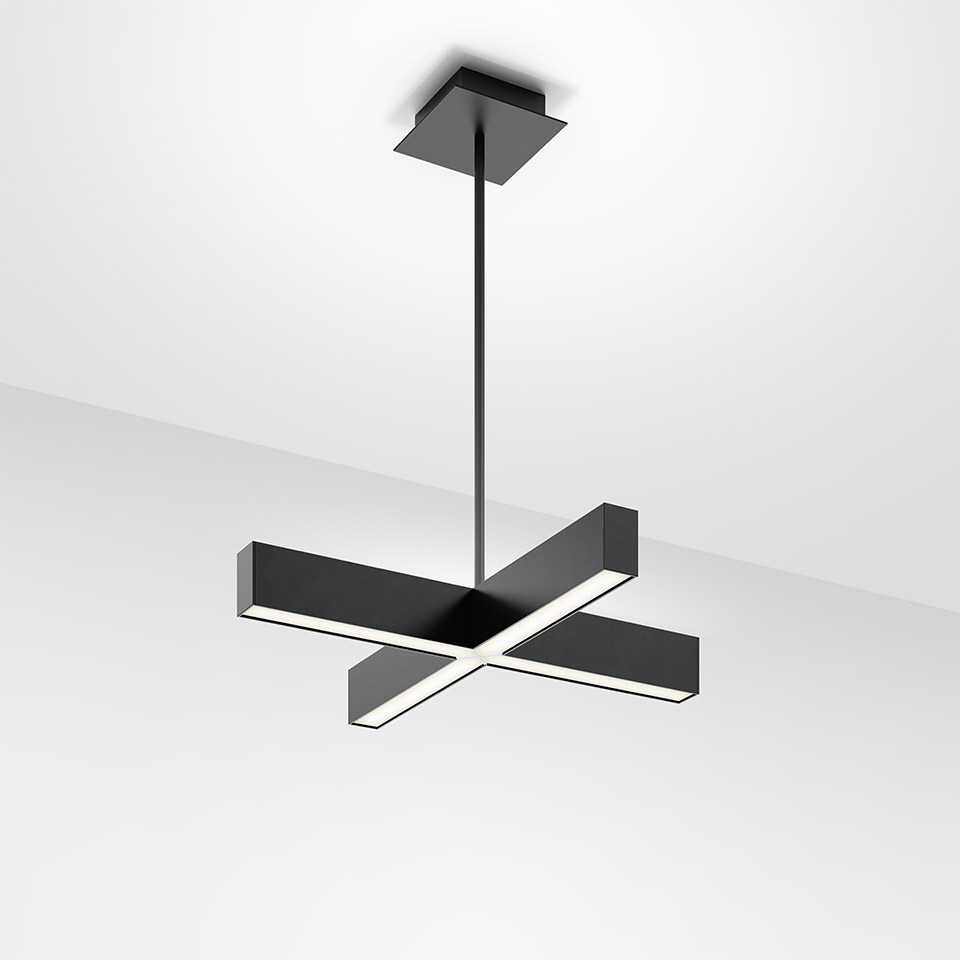 Tetras - Large - Diffused Emission - 3000K - Black