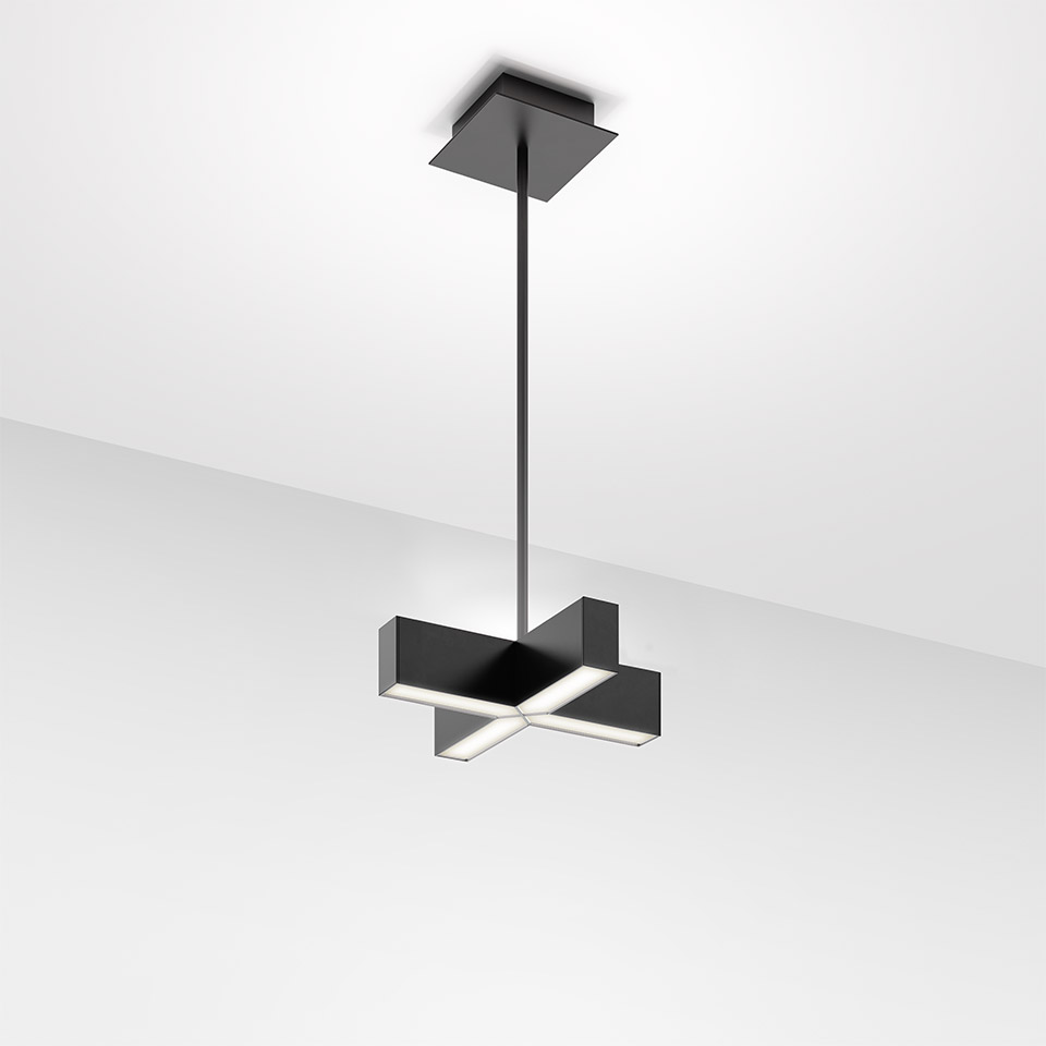 Tetras - Small - Diffused Emission - 3000K - Black