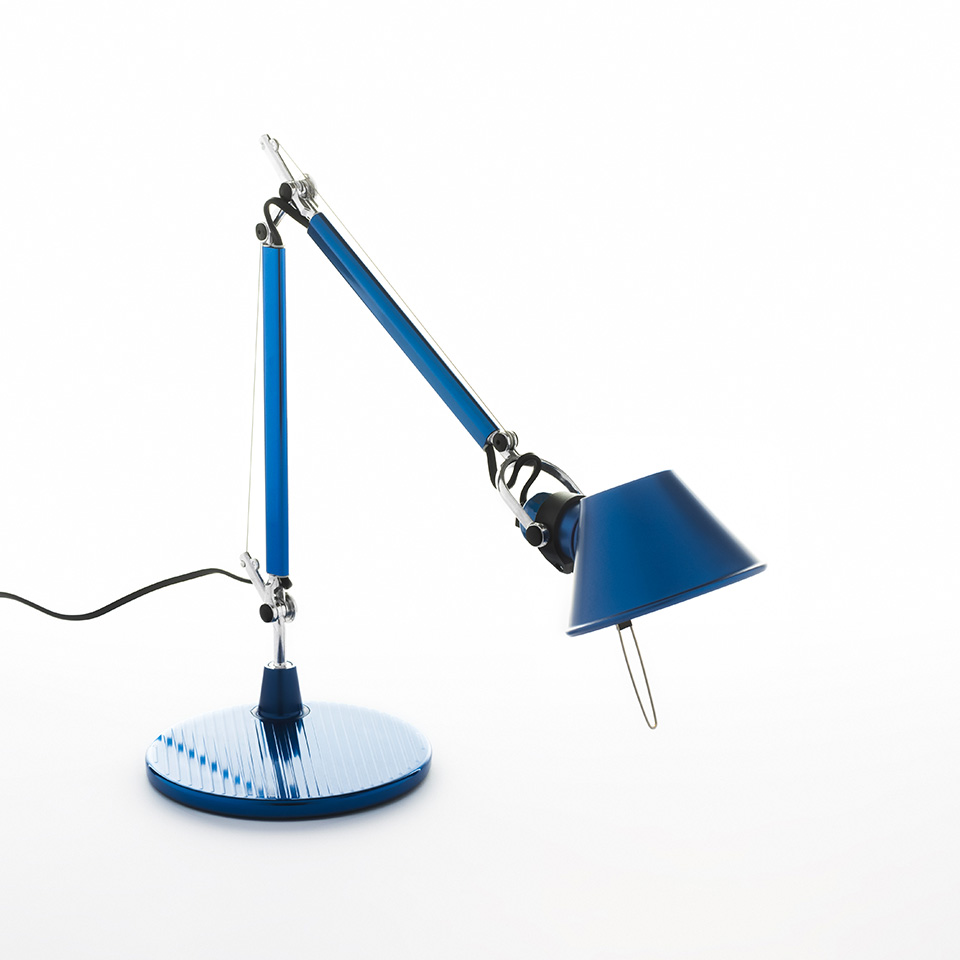 Tolomeo Micro Table - Anodized blue - Body Lamp + Base - 2