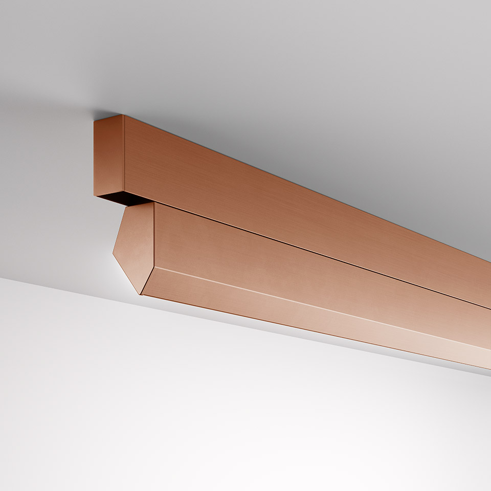 A.24 - Wall Washer - 600 - 3000K - Brushed Copper