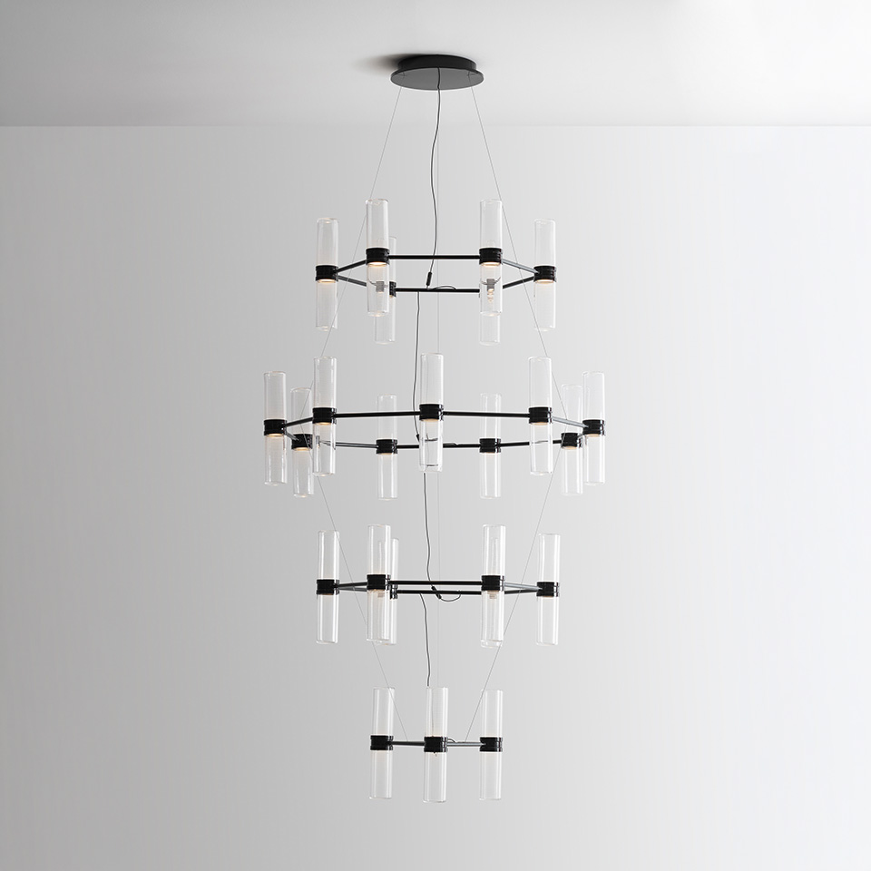 Zephyr Chandelier - 2700K - Black