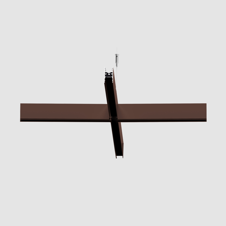 A.24 - Suspension Diffused Emission - X Joint - 2700K - Brushed Bronze