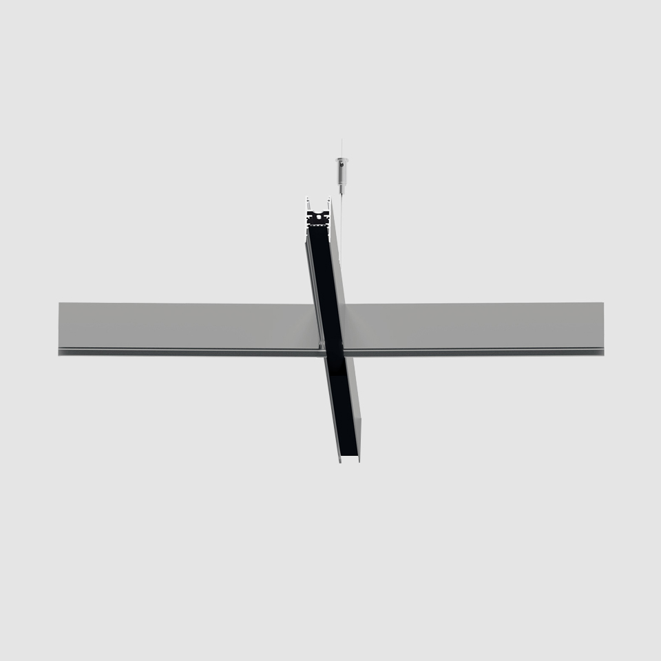 A.24 - Suspension Magnetic Track - X Joint - Brushed Silver