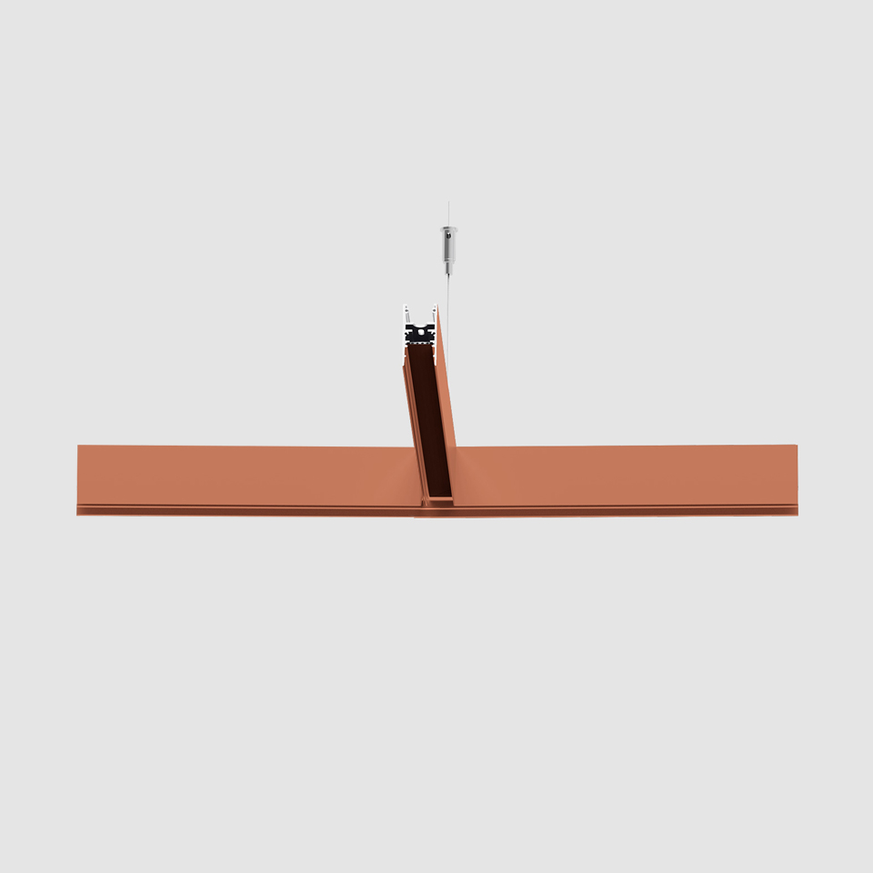 A.24 - Suspension Diffused Emission - T Joint - 2700K - Brushed Copper