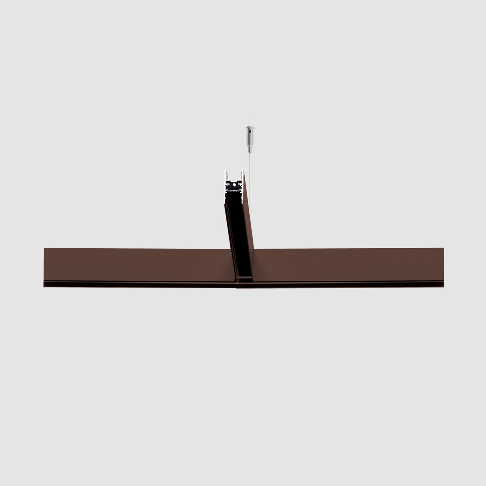 A.24 - Suspension Diffused Emission - T Joint - 2700K - Brushed Bronze