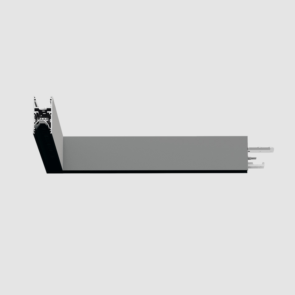 A.24 - Wall/Ceiling Diffused Emission - 90° Angle (same plane) - Direct Emission - 2700K - Brushed Silver