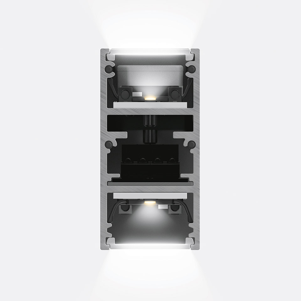 A.24 - Suspension Diffused Emission - Linear Module - Direct + Indirect Emission - 1176mm - 2700K - Black