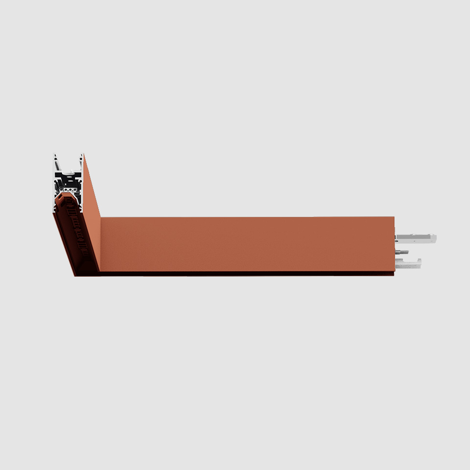 A.24 - Wall/Ceiling Diffused Emission - 90° Angle (same plane) - Direct Emission - 2700K - Brushed Copper
