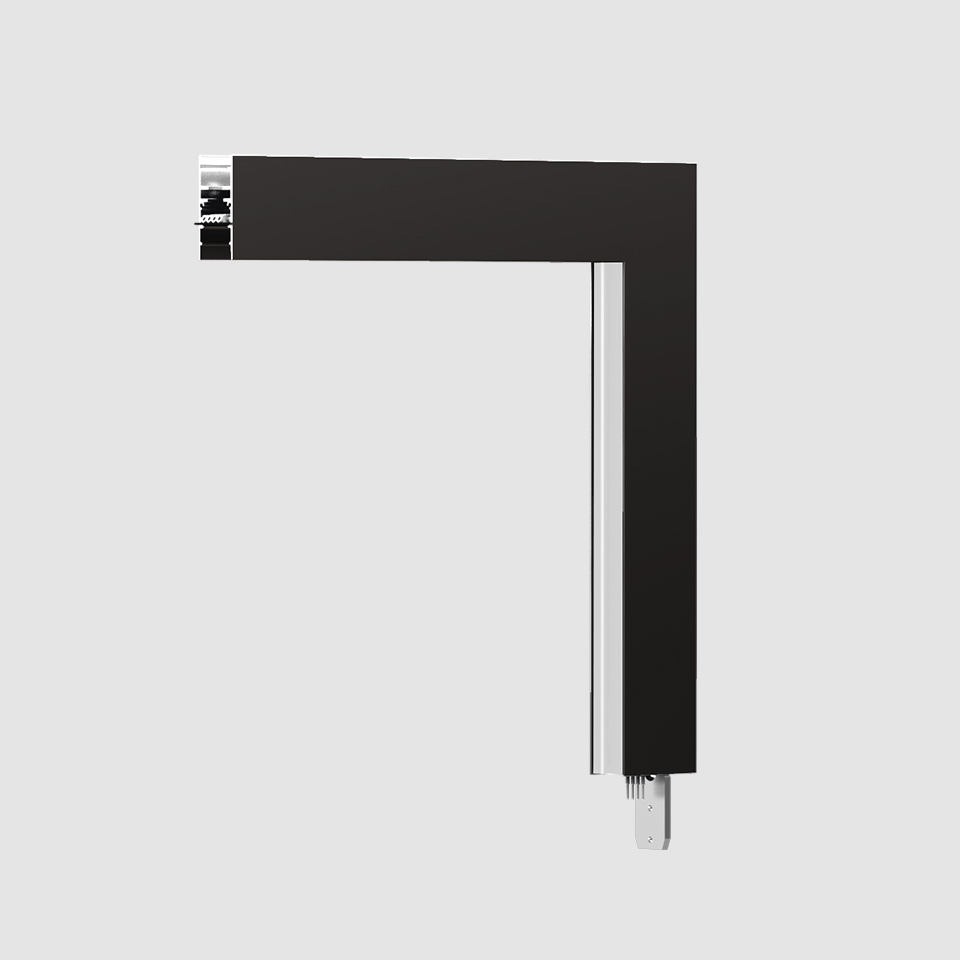 A.24 - Wall/Ceiling Diffused Emission - 90° Angle (perpendicular planes) - Direct Emission - 2700K - Black
