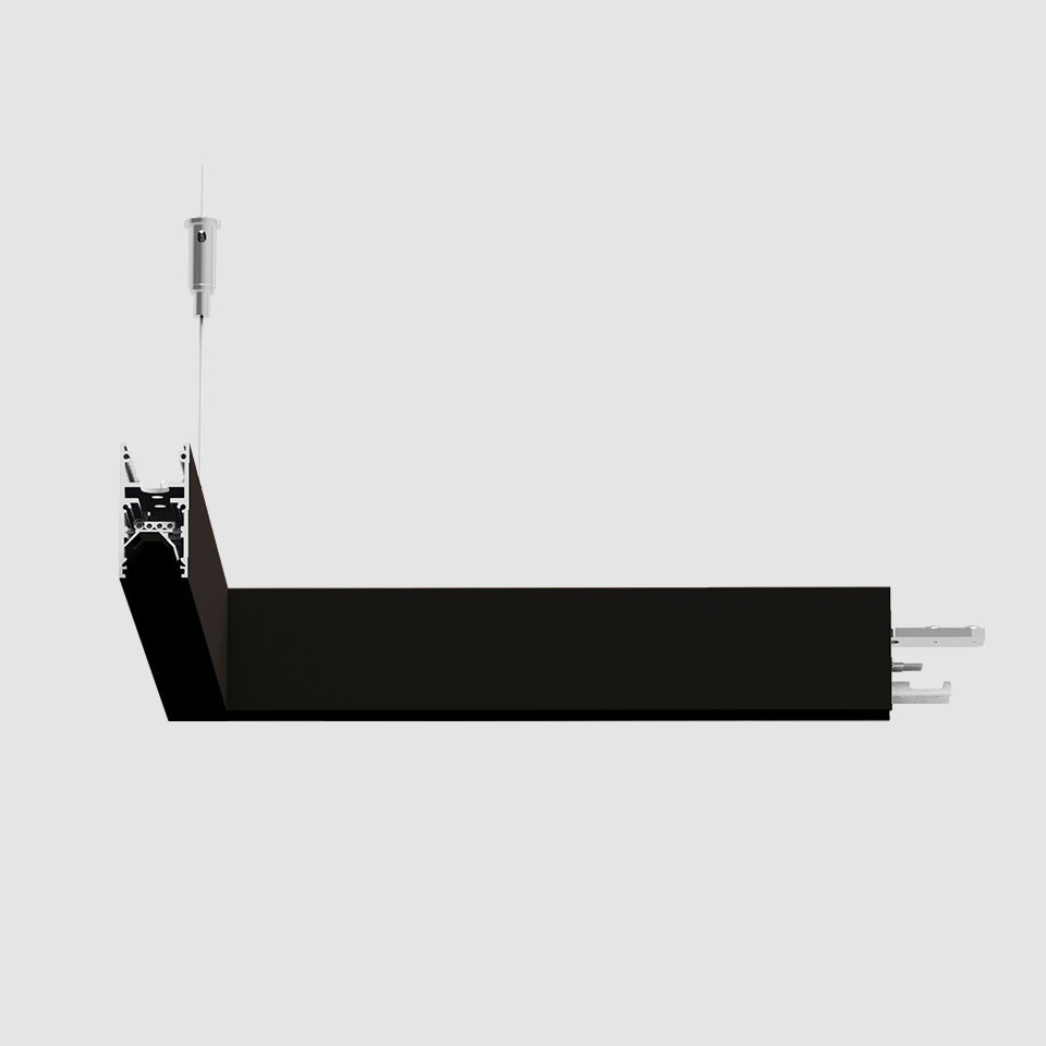 A.24 - Suspension Diffused Emission - 90° Angle (same plane) - Direct Emission - 2700K - Black