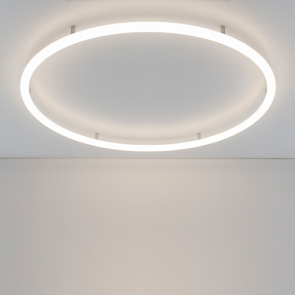 Alphabet of light circular 90 wall/ceiling semi-recessed