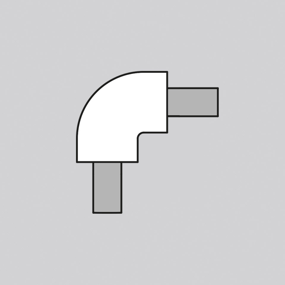 Alphabet of light system - Suspension - Curved - 90° - 3000K - Not powered
