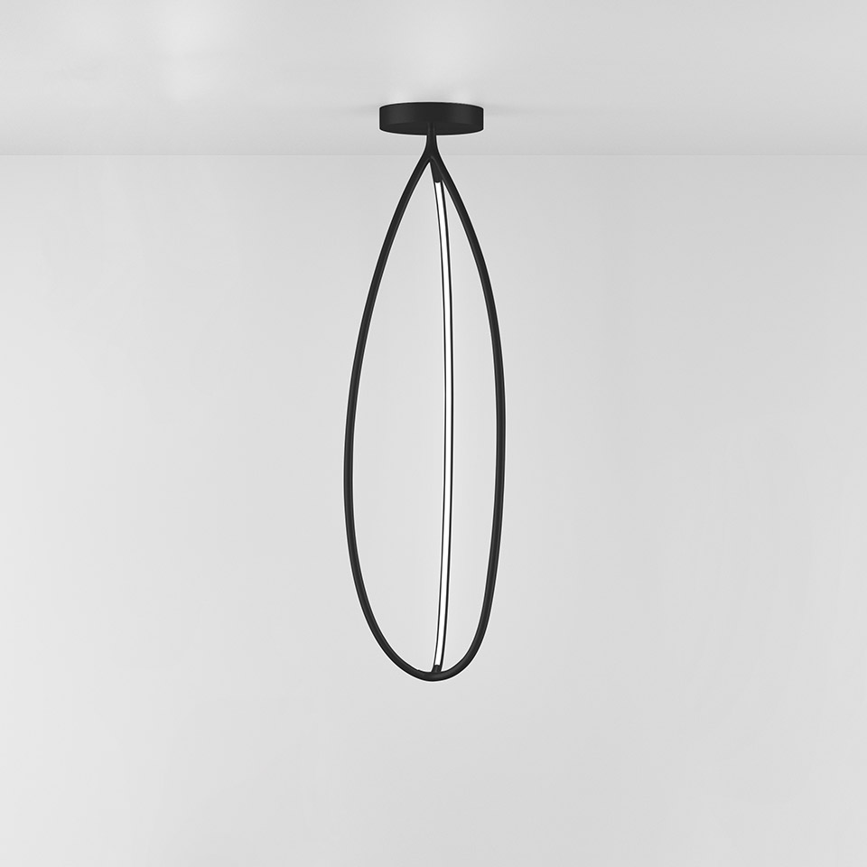Arrival - Ceiling - 130 - 2700K - Matt Black - APP Compatible