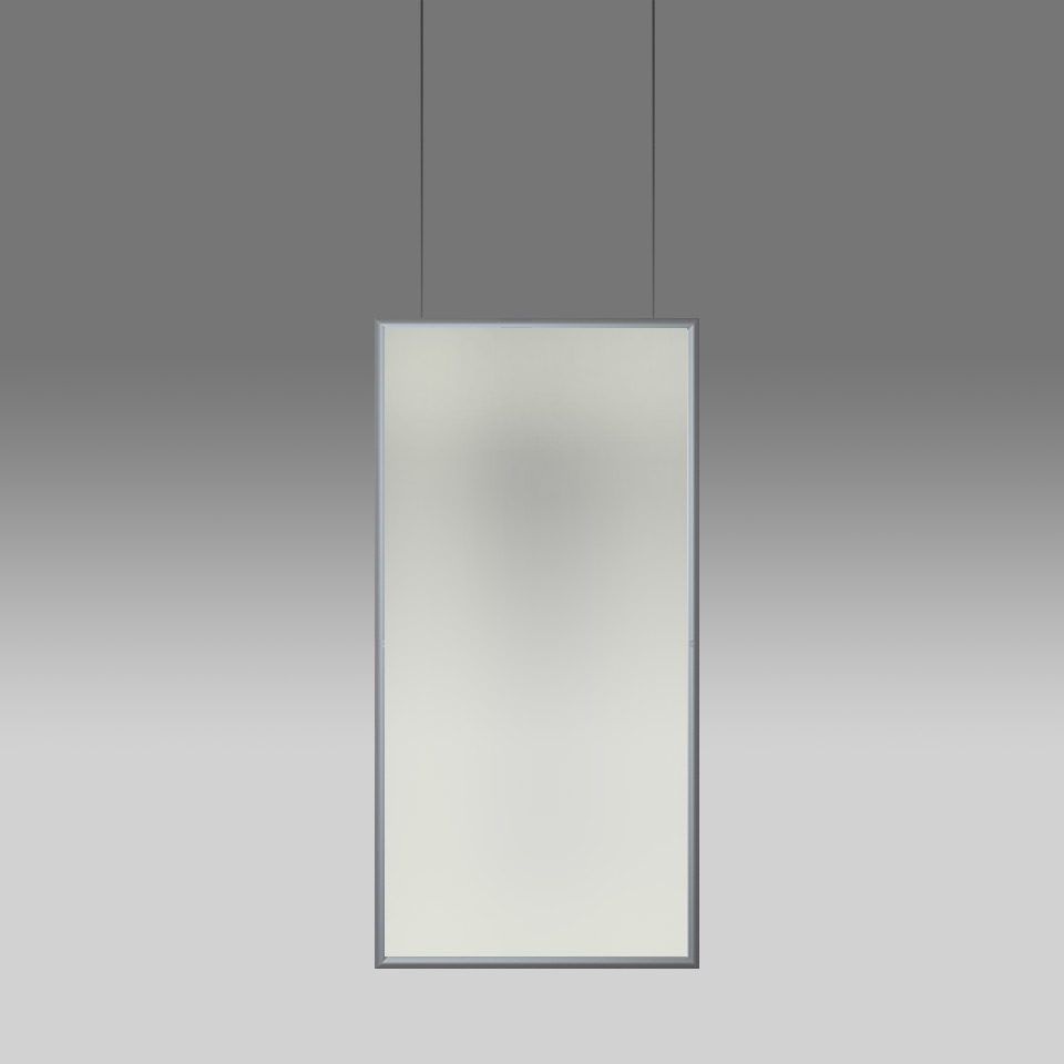 Discovery Space Rectangular - TW - Satinized Aluminium