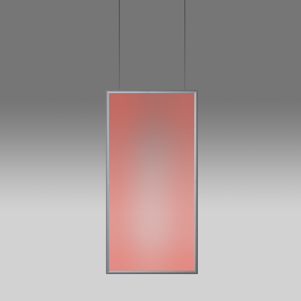 Discovery Space Rectangular - RGBW - Satinized aluminium