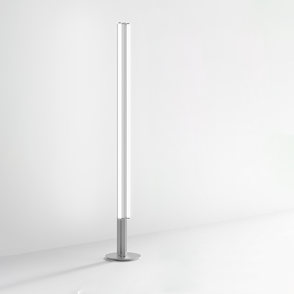 Dreispitz - Floor - 3 Diffused Emission - Silver - APP Compatible