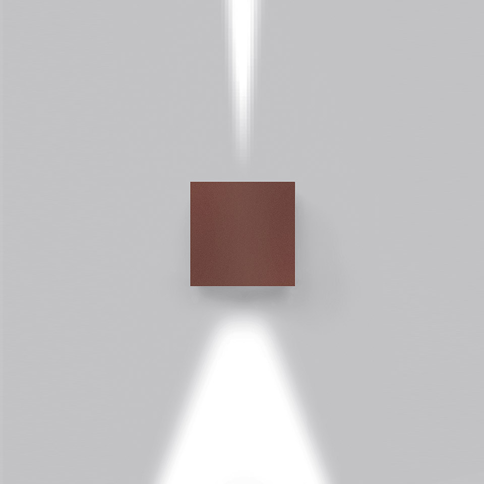 Effetto 14 Square 1 large beam + 1 narrow beam Rust