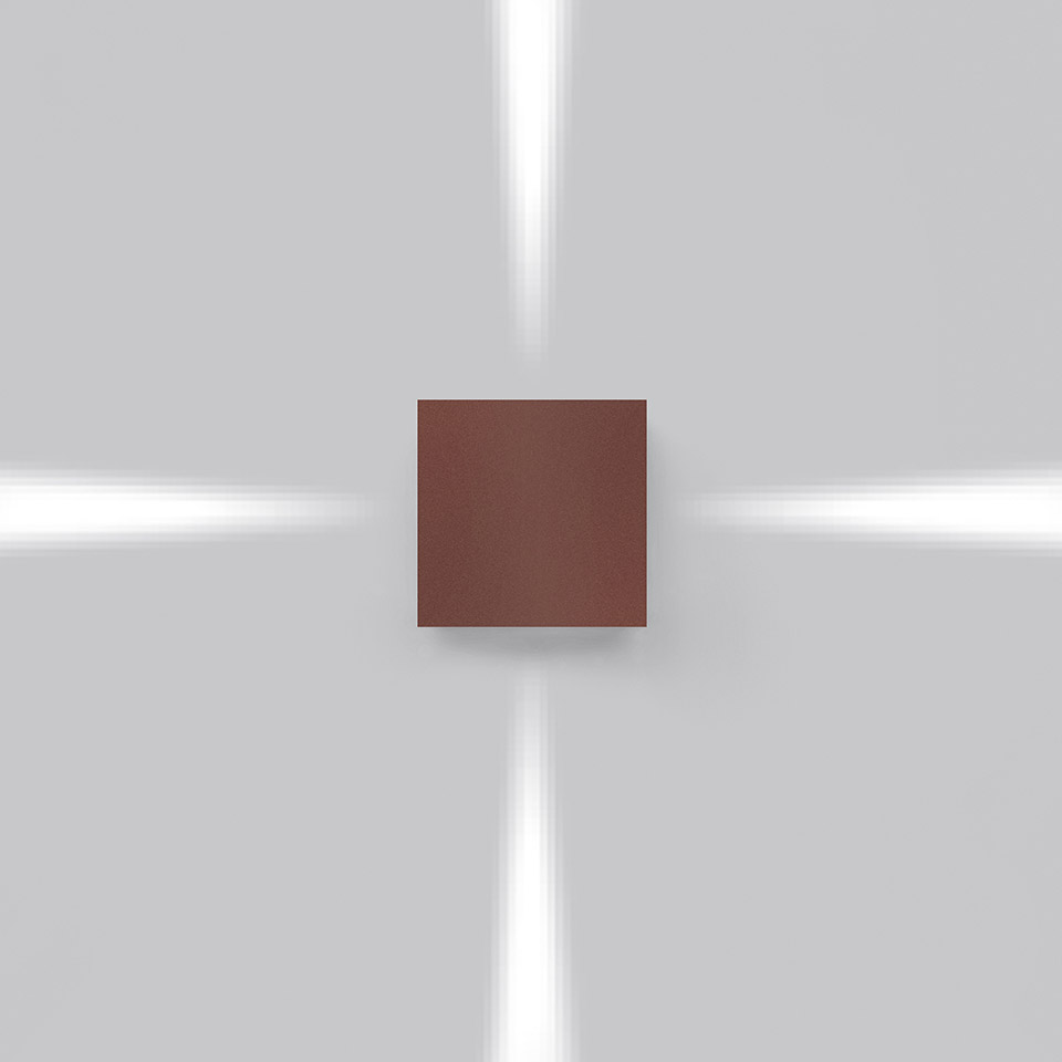 Effetto 14 Square 4 narrow beams Rust