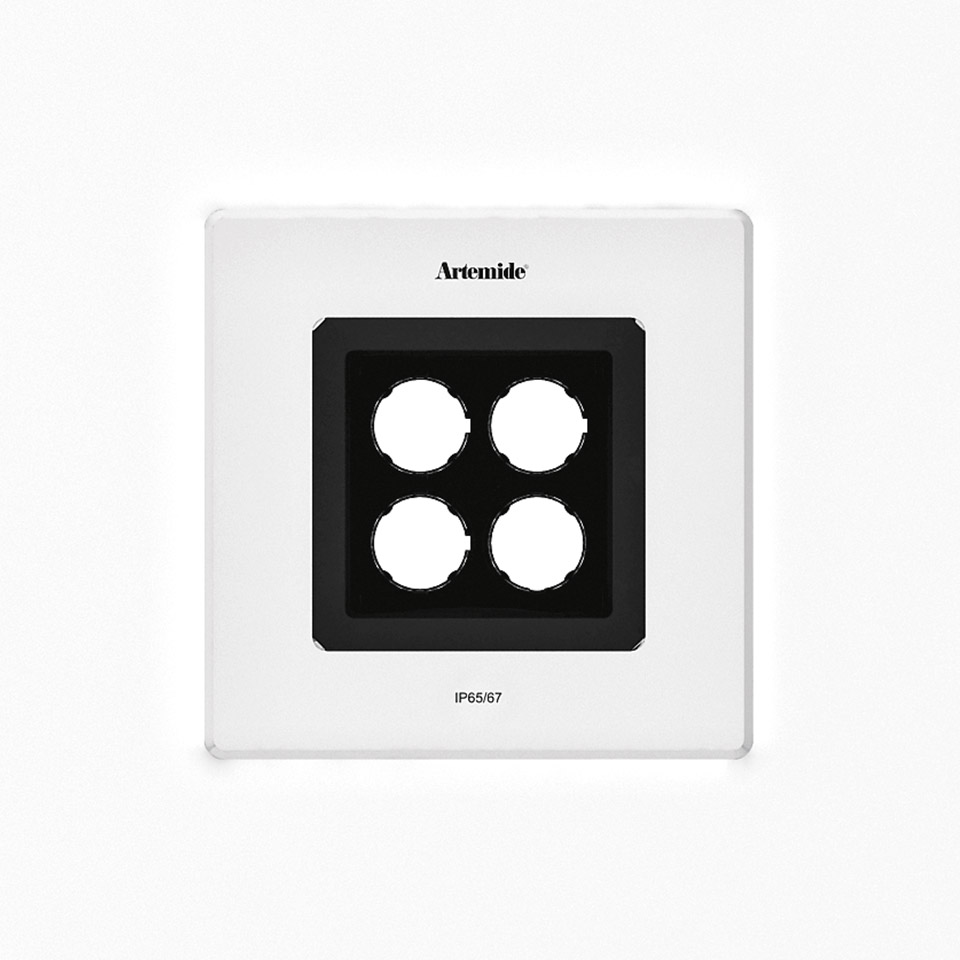 Ego Flat 150 downlight Square 9° 3000K Aluminium IK09