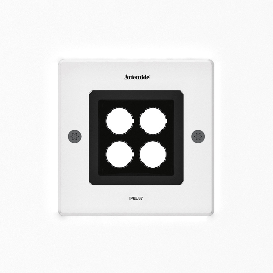 Ego 150 downlight Square 9° 3000K Aluminium IK09