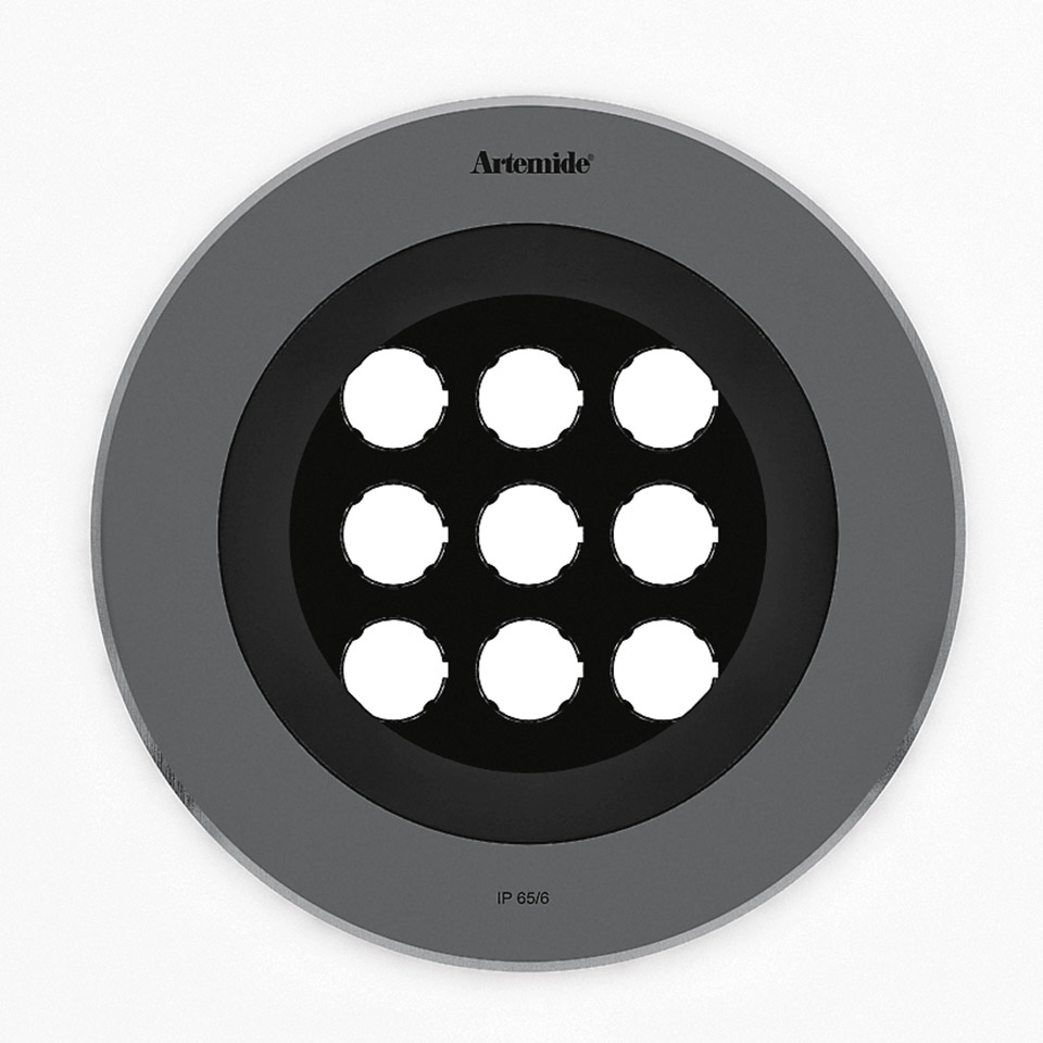 Ego Flat 220 downlight Round 5° 3000K Inox IK10