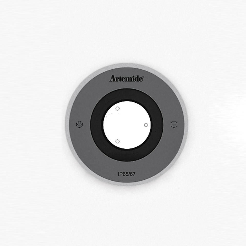 Ego 90 downlight Round 24° 3000K Inox IK10