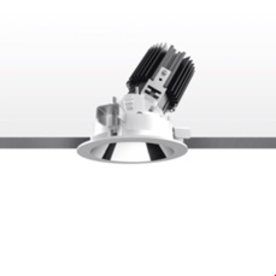Everything 105 - Round - Trim - Adj - 48° - 3000K - Black trim / Black deflector