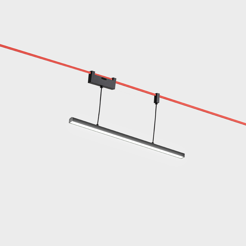 Diffused Linear Suspension Module - 600mm - 2700K - Black - APP Compatible