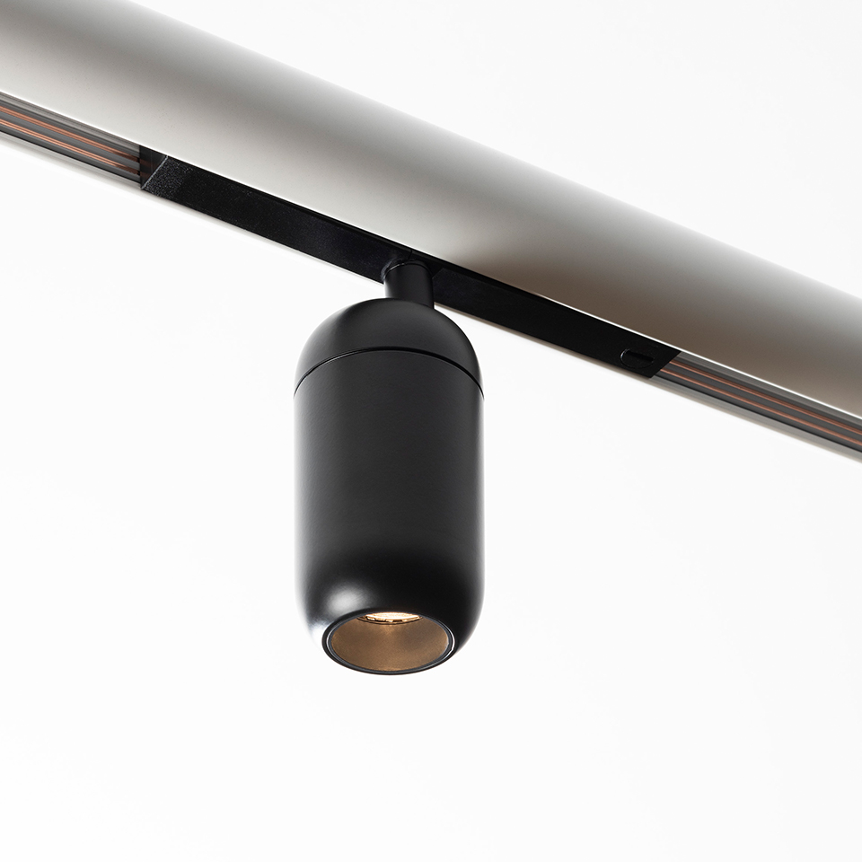 Gople System - Spot Track - 60 - 2700K - 14° - Dimmable DALI - Black