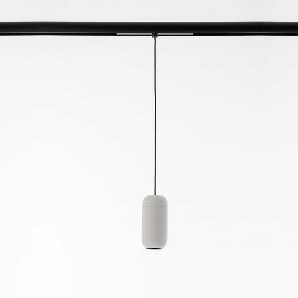 Gople System - Spot Pendant Track - 60 - 2700K - 14° - Dimmable DALI - White