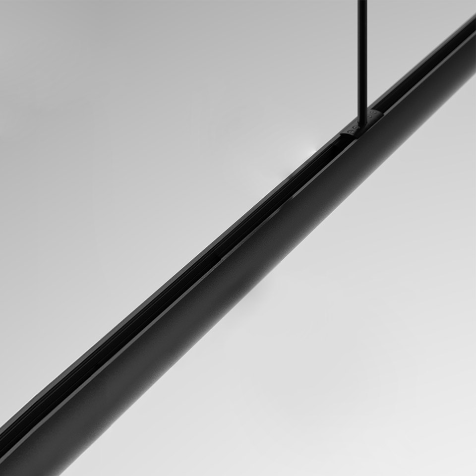 Gople System - Track - Linear Direct + Indirect Track - 1180mm - Black
