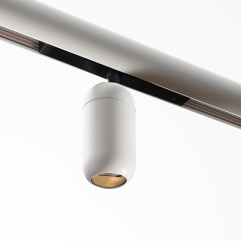 Gople System - Spot Track - 60 - 2700K - 14° - Dimmable DALI - White