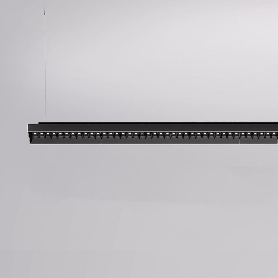 Hoy System - Refractive Linear Module - Direct + Indirect Emission - 1154mm - 3000K - Black