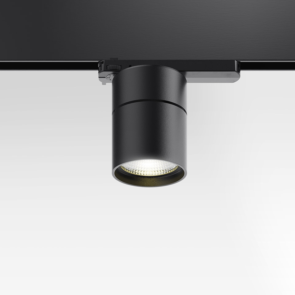 Hoy 3-Phase Track - 90 - 50° - 4000K - Undimmable - Black - 2
