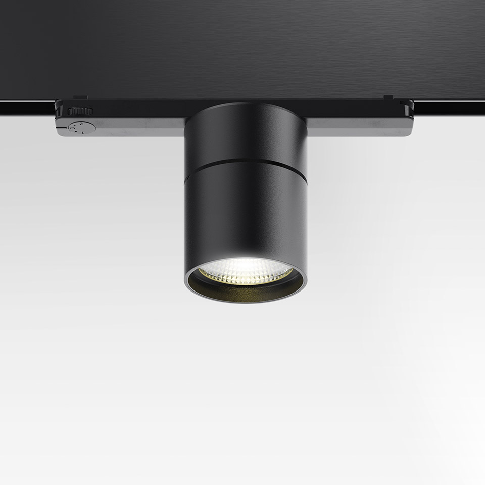 Hoy 3-Phase Track - 90 - 24° - 4000K - Dimmable DALI - Black - 2