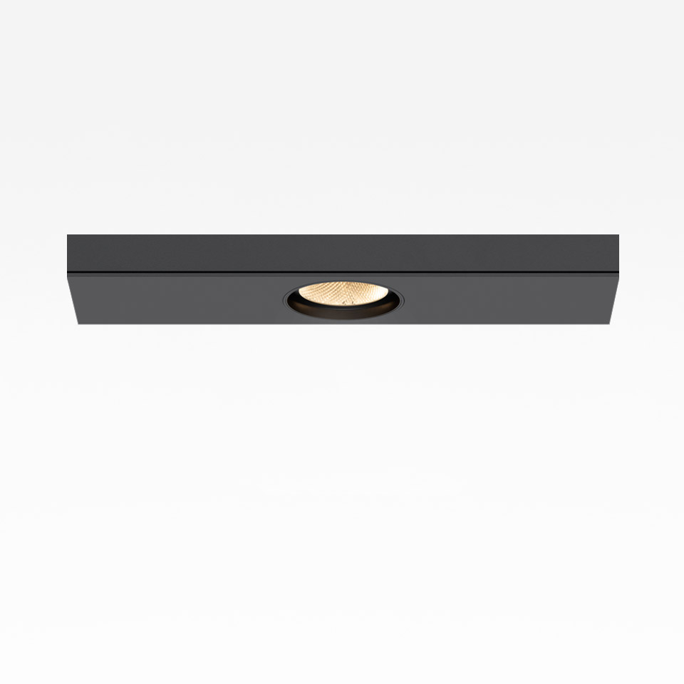 Hoy System Recessed - Spot Module X1 - Ø90 - Fixed - 16° - 2700K - Black