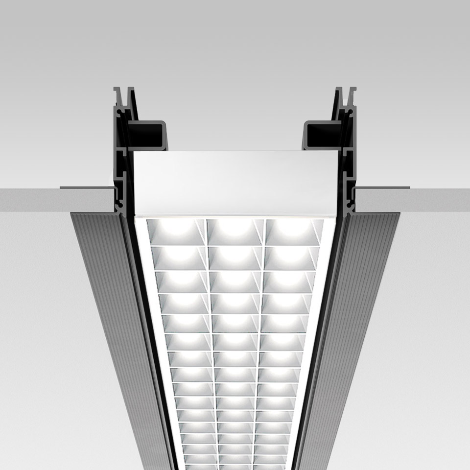 Hoy System Recessed - Refractive Linear Module - 1154mm - 3000K - White