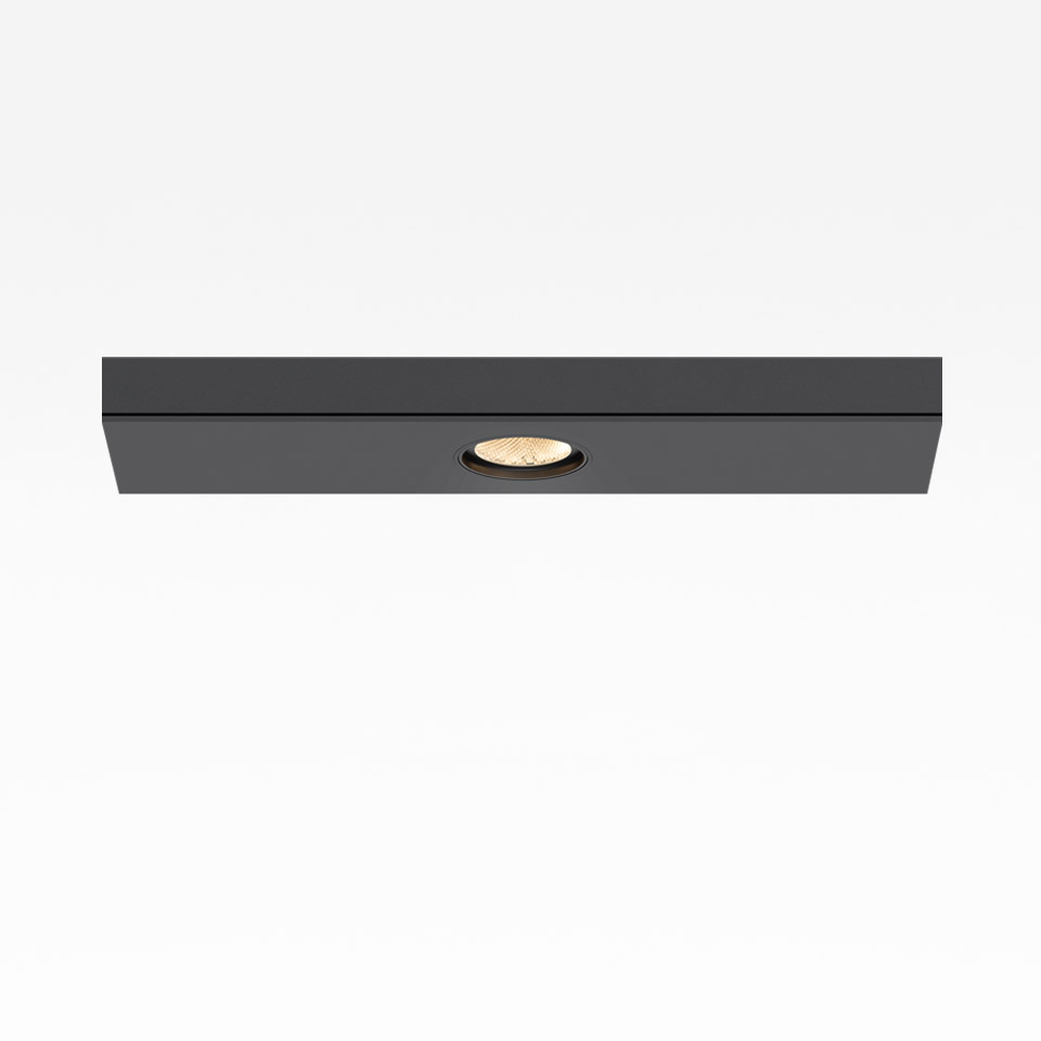 Hoy System Recessed - Spot Module X1 - Ø65 - Fixed - 17° - 2700K - Black