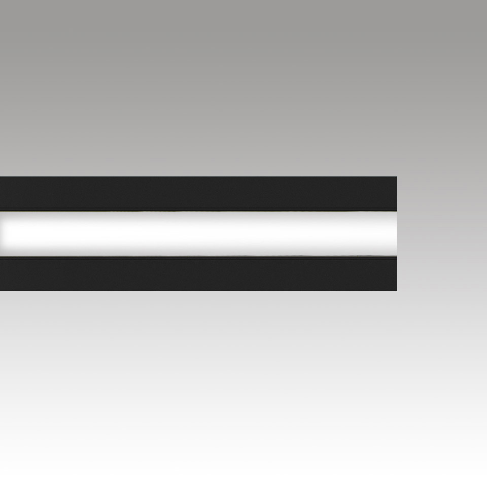 Katà Métron - Diffused - Direct + Indirect Emission - 3000K - 592 - Black