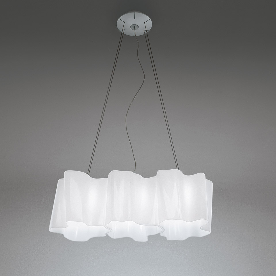 Logico Mini Suspension 3 In Linea - Silk Diffuser