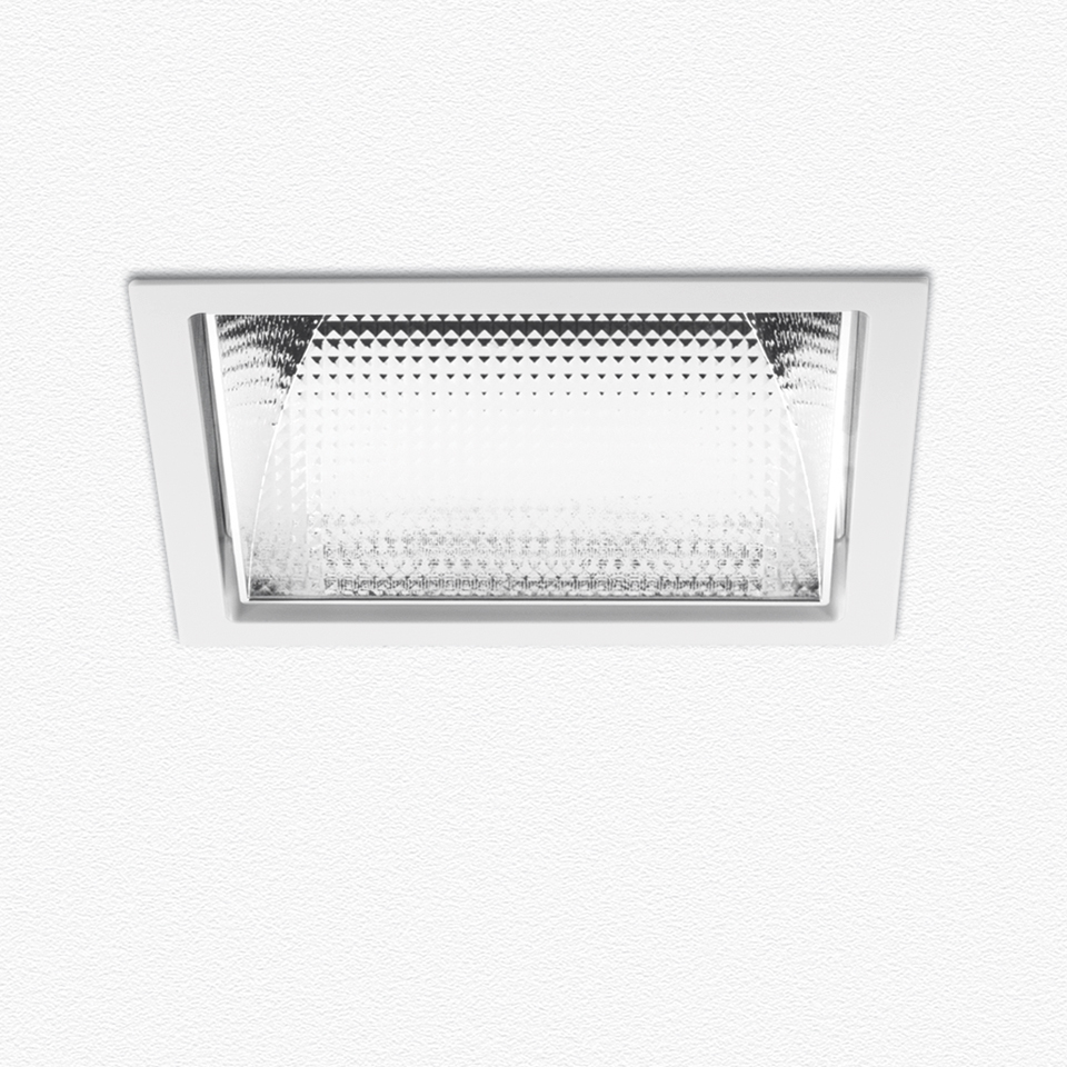 Luceri Kadro Trim - Faceted Mirror Optics 3000K - Driver 25W - White