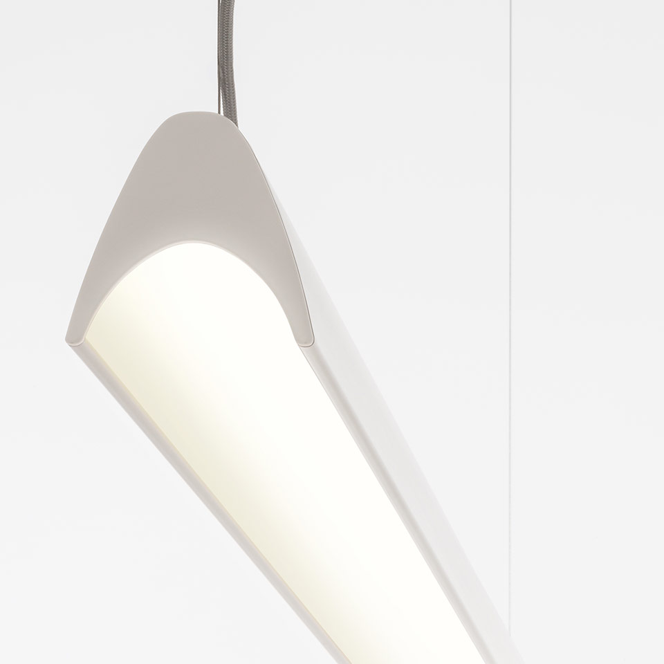 Series Y - Diffuse Direct Emission + Batwing Indirect Emission - 3000K - DALI - White