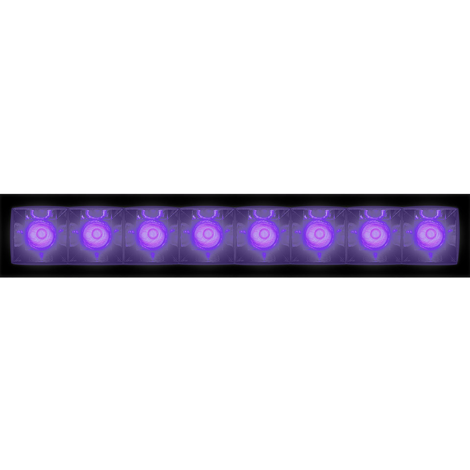 Sharp - 8 optic unit - 22W - 20° Violet Integralis Trim Black