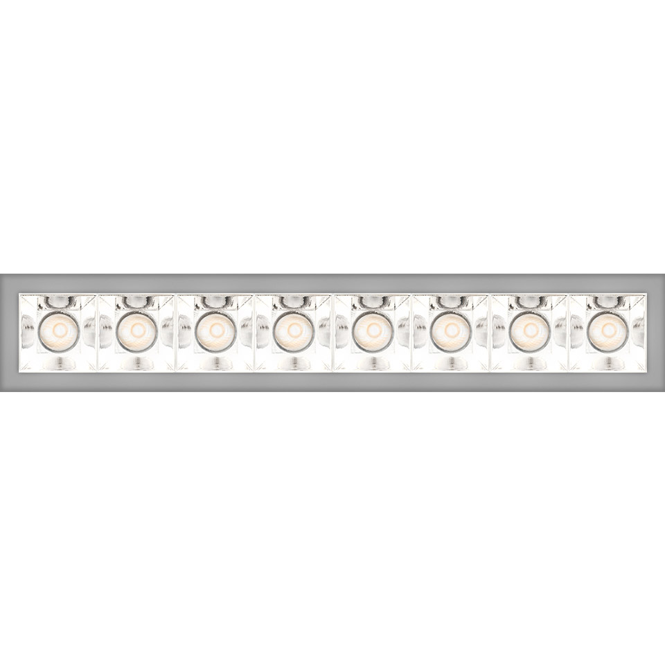 Sharp - 8 optic unit - 22W - 36° 3000K Trim Silver - 2