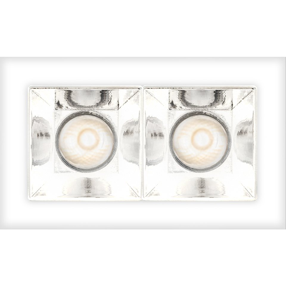 Sharp - 2 optic unit - 5,5W - 52° 2700K Trim White - 2