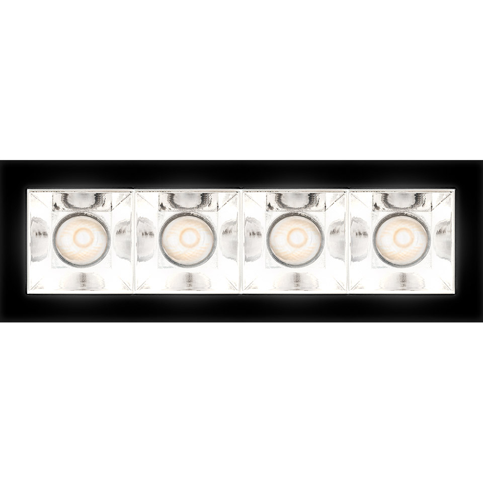 Sharp - 4 optic unit - 11W - 52° 2700K Trim Black - 2