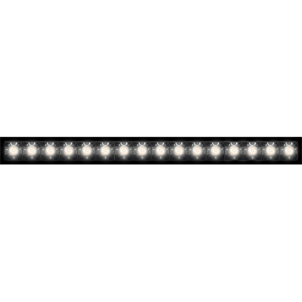 Sharp Refractive Emission - 16 optic unit - 5000K - White Integralis Trim Black