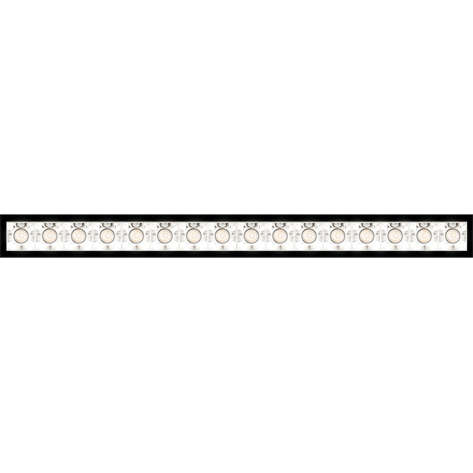 Sharp Refractive Emission - 16 optic unit - 3000K Trim Black - 2