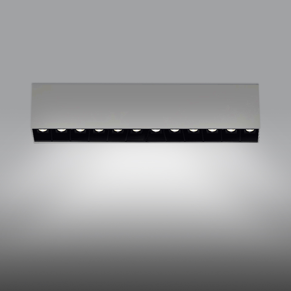 Sharp SMD - 12 optic unit - 37W - 20° 2700K Dimmable DALI Silver  
